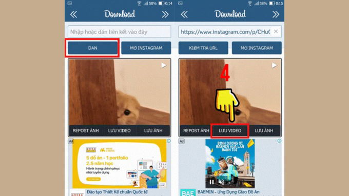 Cách tải video Instagram trên 007win.com nền tảng chơi game sòng bạc trực tuyến đáng tin cậy nhất Android