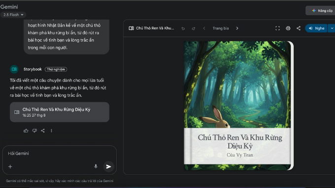 Cách tạo sách truyện bằng AI với Gemini Storybook