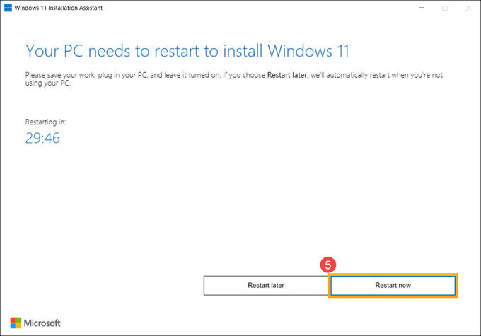 Cách update Win 10 lên Win 11 bằng Installation Assistant 