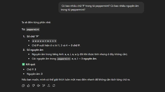GPT-5 đưa ra kết quả chính xác một cách nhanh chóng