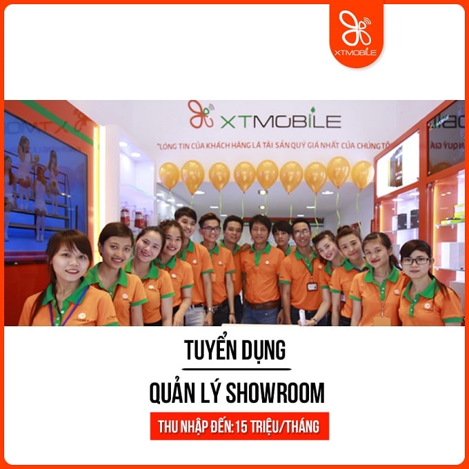 007WIN tuyển quản lý showroom thu nhập đến 15 triệu