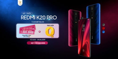 Đặt trước Redmi K20 Pro giảm ngay 1 triệu đồng tại 007WIN