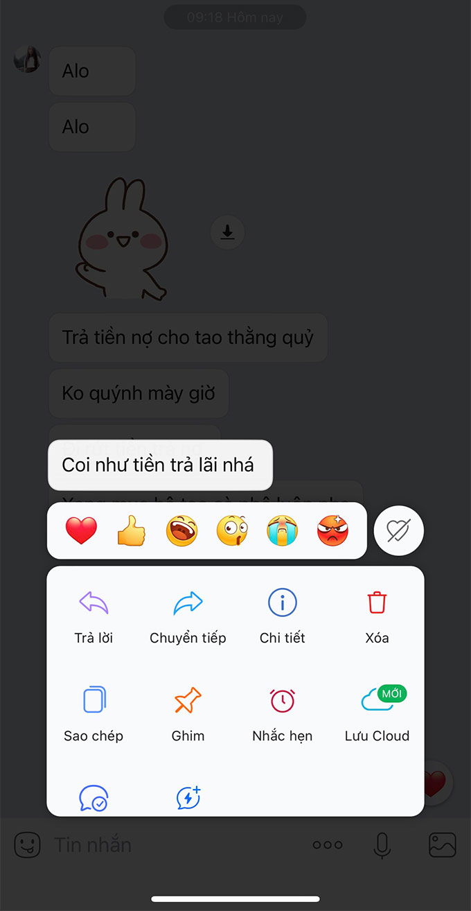 Cách thu hồi biểu cảm đơn giản trên Zalo cưc kì dễ dàng và gọng gàng