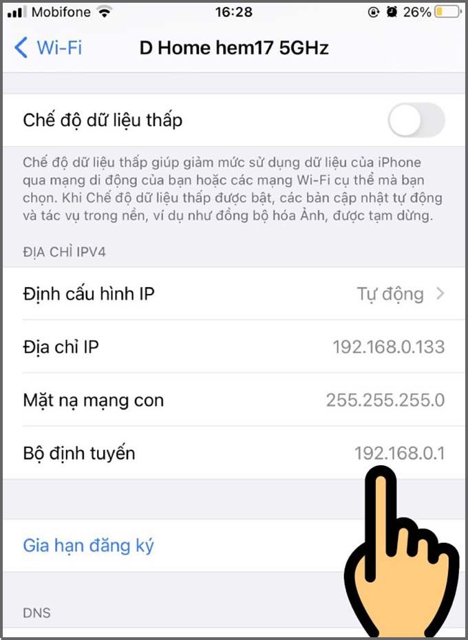 Sao chép bộ định tuyến để xem lại mật khẩu wifi đã lưu trên iPhone