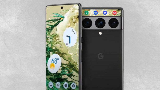 Màn hình nhỏ Google Pixel 8 hiển thị các ứng dụng chính 