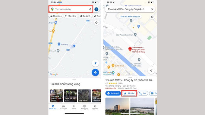 Nhập địa chỉ muốn đến trên iPhone