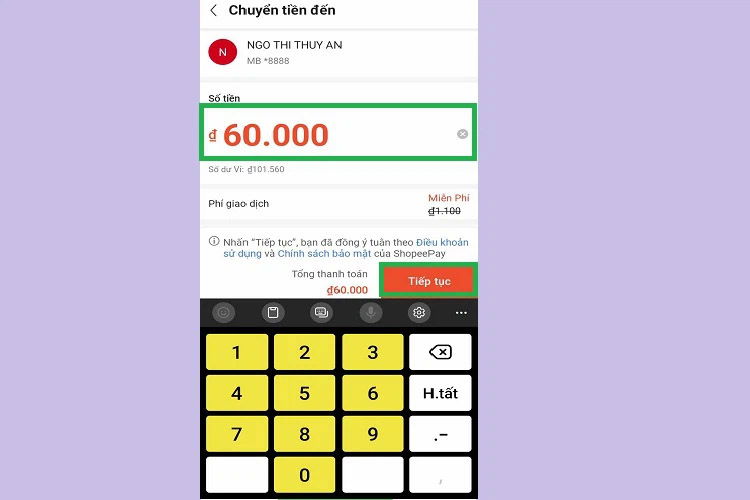 Cách rút tiền từ ShopeePay về tài khoản ngân hàng không liên kết