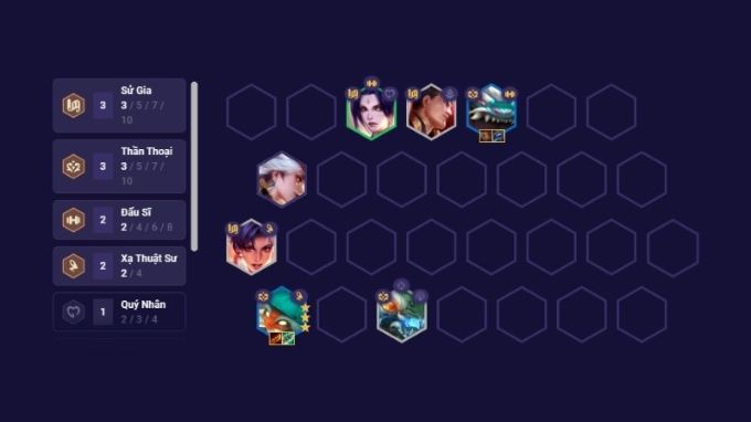 Giai đoạn giữa game đội hình Kog'Maw chủ lực