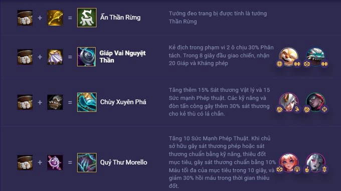 cách ghép đồ DTCL 11, trang bị DTCL Mùa 11