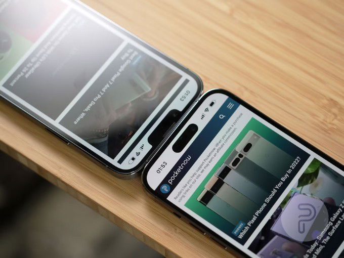 Màn hình iPhone 14 Pro Max 128GB cũ 97% và iPhone 13 Pro Max 128GB cũ 97%