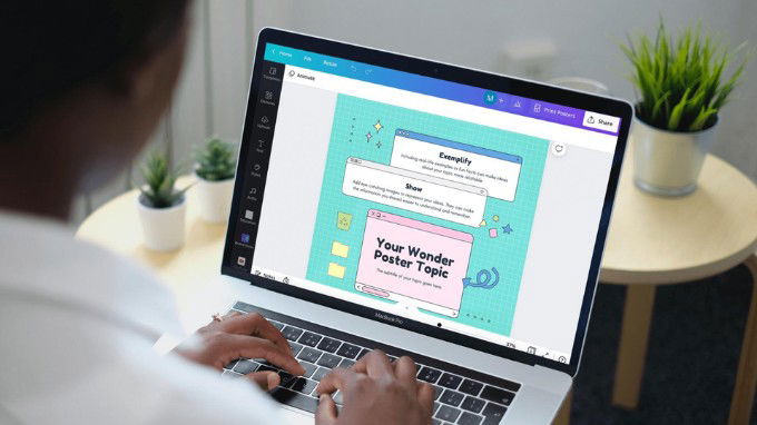 Canva xóa chữ trên ảnh