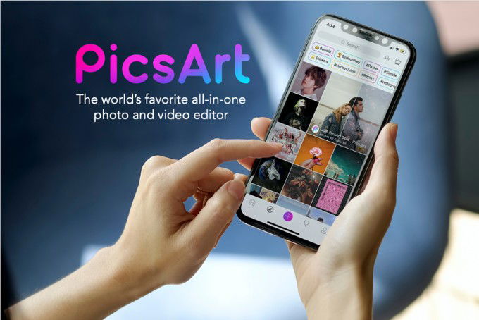 PicsArt Photo Editor xóa chữ trên ảnh