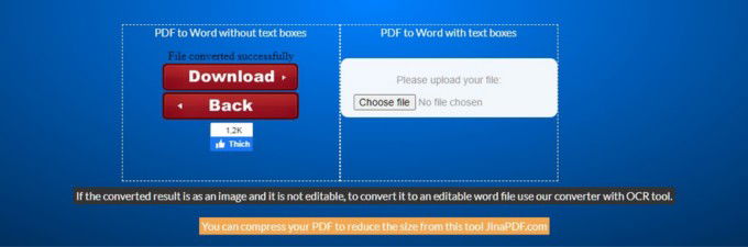 Bước 3 chuyển file PDF sang Word bằng Convert PDF to Word