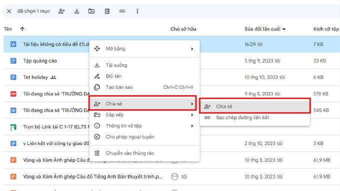 Bước 4 của cách chèn file Word vào Google Sheets 