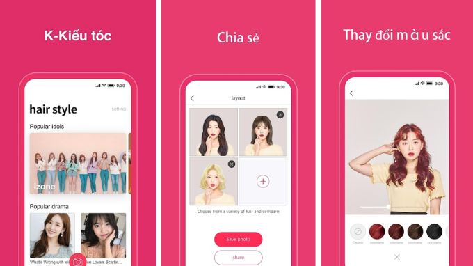App thử kiểu tóc