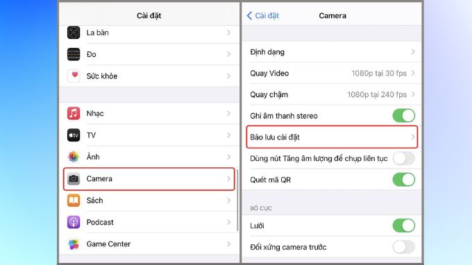 Bật chế độ live photo trên iPhone