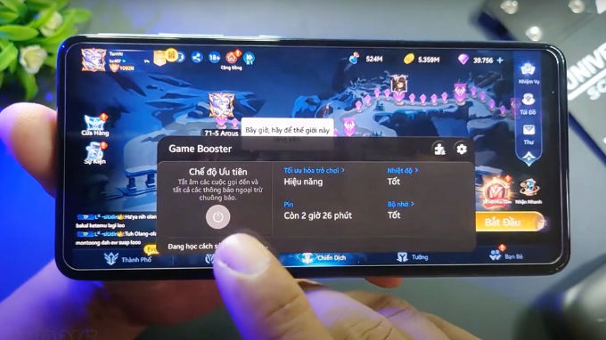 Bước 3: Truy cập và tùy chỉnh Game Booster