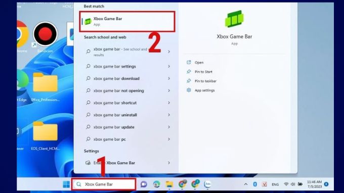 Chụp App 007Win hỗ trợ đa dạng nền tảng máy tính Win 11 bằng Xbox Game Bar