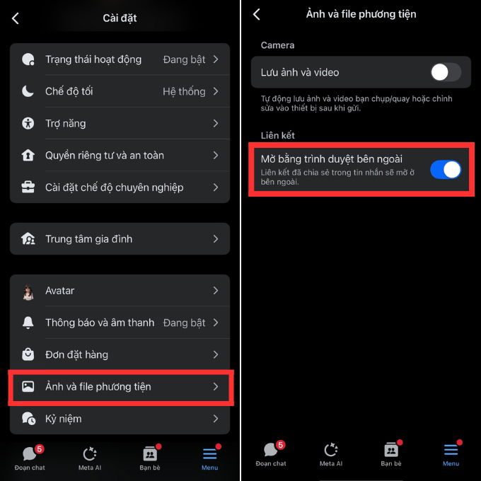 Cách khắc phục lỗi Messenger không mở được link TikTok
