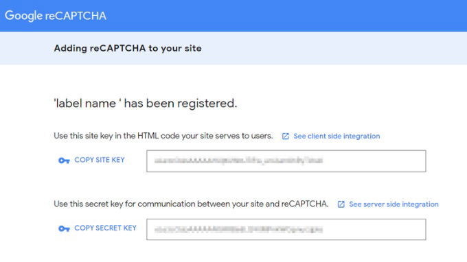 Đăng ký API key trên Google reCAPTCHA Admin Console