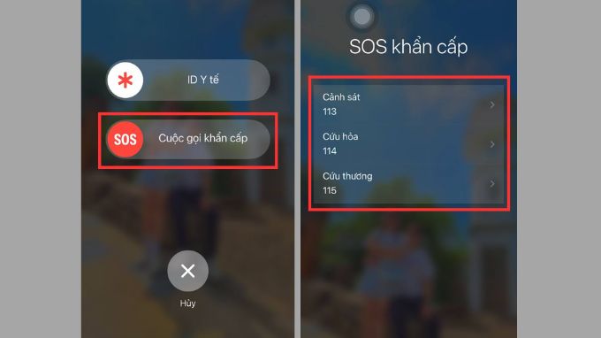 Cách sử dụng tính năng cuộc gọi khẩn cấp trên iPhone
