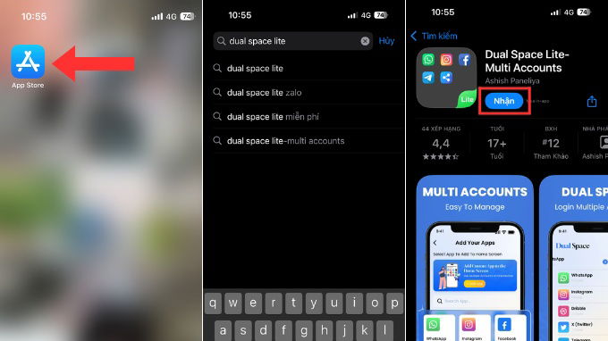 Cách tải 2 Messenger trên iPhone