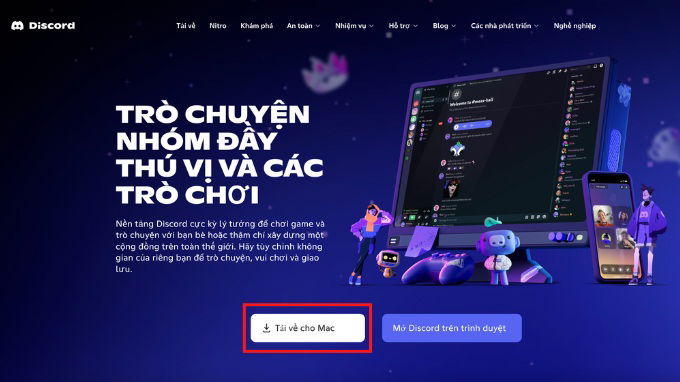 Cách tải Discord trên MacOS