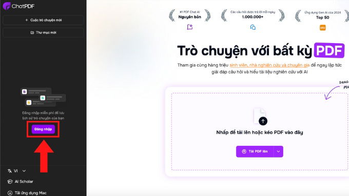 Hướng dẫn tạo tài khoản ChatPDF chi tiết