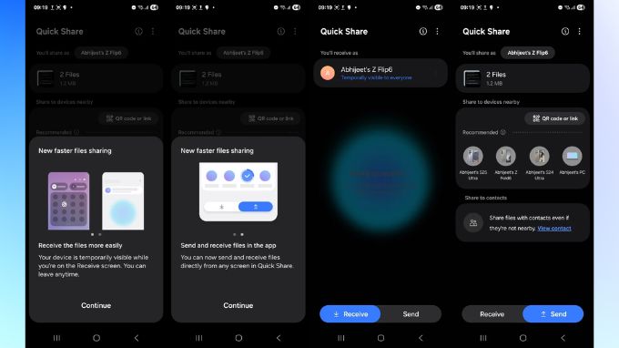 One UI 8 cải tiến tính năng Quick Share nhanh hơn