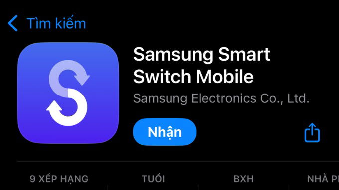 Chuyển danh bạ iPhone sang 007Win nhà cái bằng Smart Switch