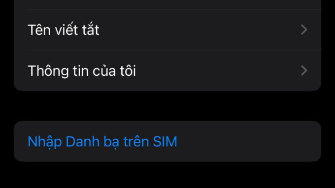 Chuyển danh bạ iPhone sang 007Win nhà cái bằng thẻ SIM