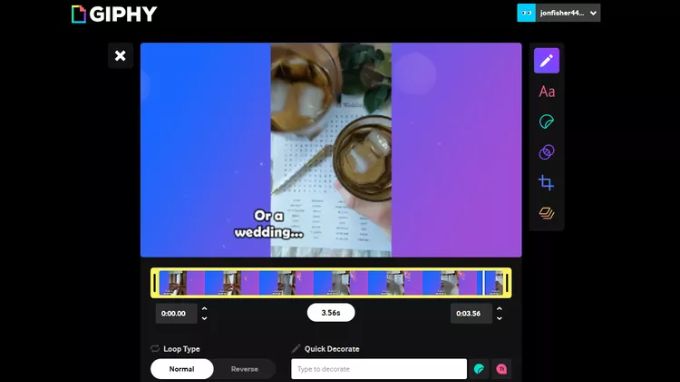 Công cụ tạo Gif miễn phí GiPhy