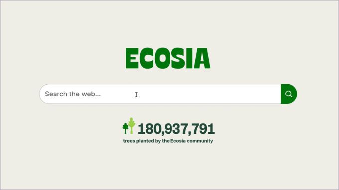 Công cụ tìm kiếm Ecosia