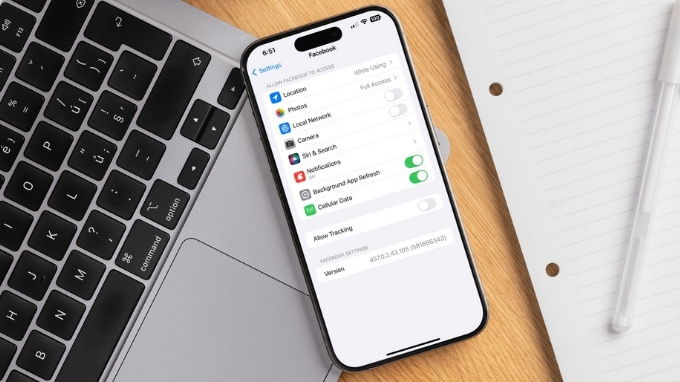 Điều chỉnh quyền truy cập cho Facebook