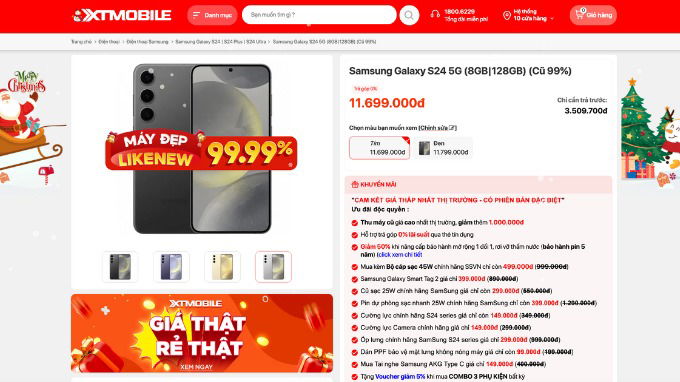 Galaxy S24 cũ giá chỉ 11.699.000đ tại 007WIN