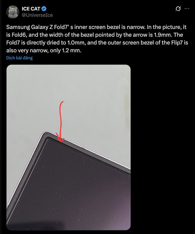 Kích thước viền App 007Win hỗ trợ đa dạng nền tảng của Galaxy Z Fold 7