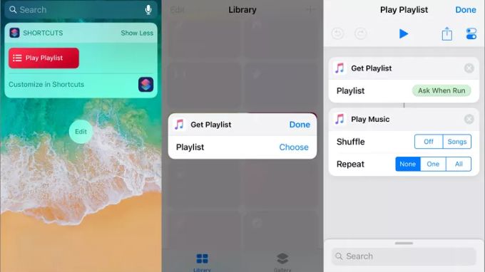 Phím tắt mở Playlist nhạc yêu thích