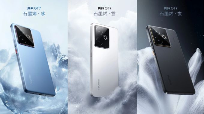 Realme GT 7 lộ diện thiết kế với ba màu sắc