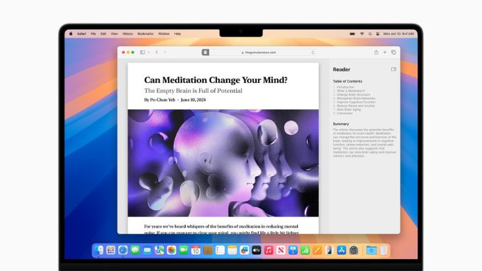 macOS Sequoia cải tiến Safari