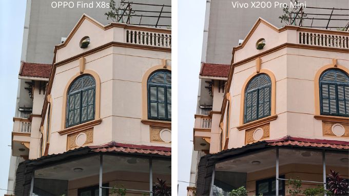 So sánh ảnh chụp của Vivo X200 Pro Mini và Oppo Find X8s