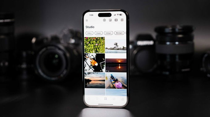 Sử dụng app chụp ảnh từ các bên thứ ba