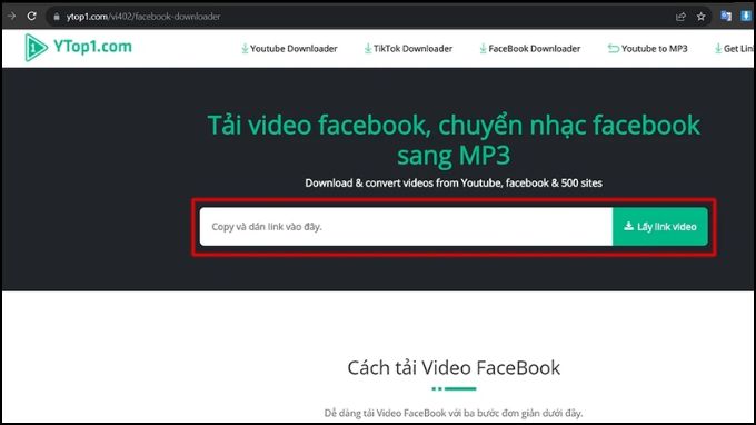 Truy cập vào trang web Ytop1