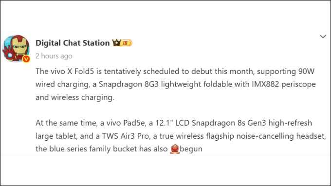 Vivo X Fold 5