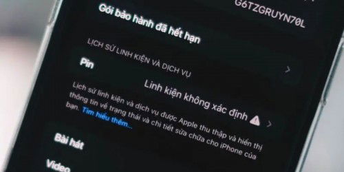 Pin linh kiện không xác định trên iPhone là gì? Cách khắc phục hiệu quả
