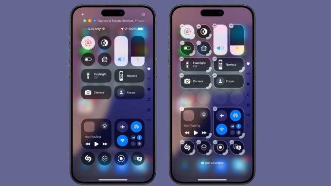 Cài đặt tùy chỉnh trung tâm điều khiển trên iPhone