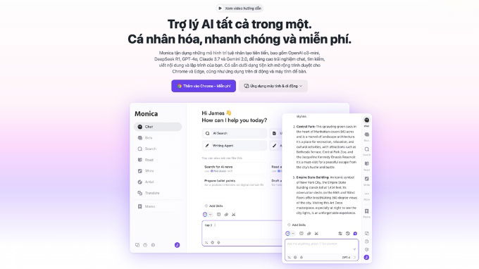 Ưu điểm của Monica