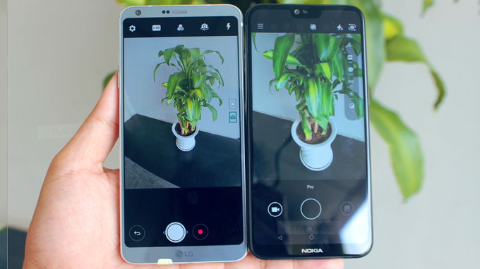 camera trước Nokia X6 và LG G6 - xtmobile