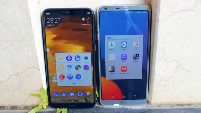 màng hình Nokia X6 và LG G6 - xtmobile