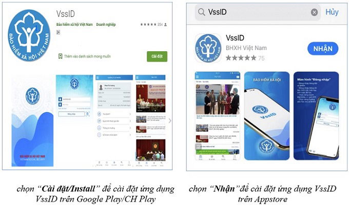 Cài đặt ứng dụng VssID để quản lý quá trình tham gia bảo hiểm xã hội