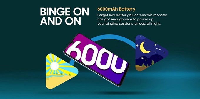 Thiết bị sở hữu pin khủng 6000mAh
